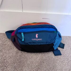 Cotopaxi Blue and Multicolor Belt Bag